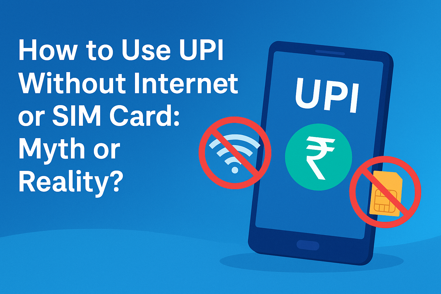 UPI without internet or SIM card - illustrated guide
