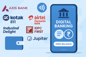 Best Zero Balance Savings Accounts in India (2025) – Full Benefits & Apply Links