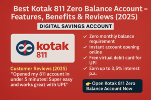 Best Kotak 811 Zero Balance Account – Features, Benefits & Reviews (2025)